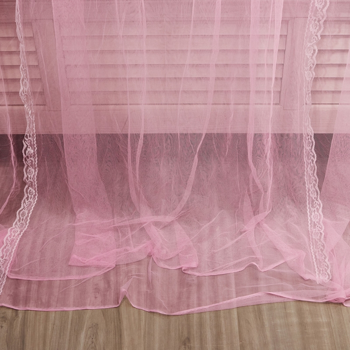 91家纺网 家纺一手货源 找家纺 舞夜盛世 2026新款三开门落地蚊帐宫廷风-华尔兹 华尔兹-粉色 22mm