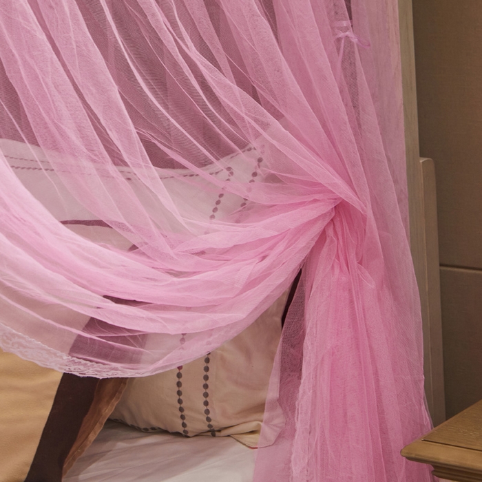 91家纺网 家纺一手货源 找家纺 舞夜盛世 2026新款三开门落地蚊帐宫廷风-华尔兹 华尔兹-粉色 22mm