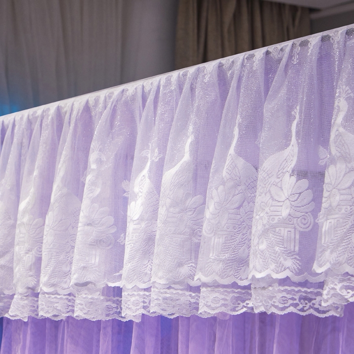 91家纺网 家纺一手货源 找家纺 舞夜盛世 2026新款三开门落地蚊帐宫廷风-华尔兹 华尔兹-紫色 22mm