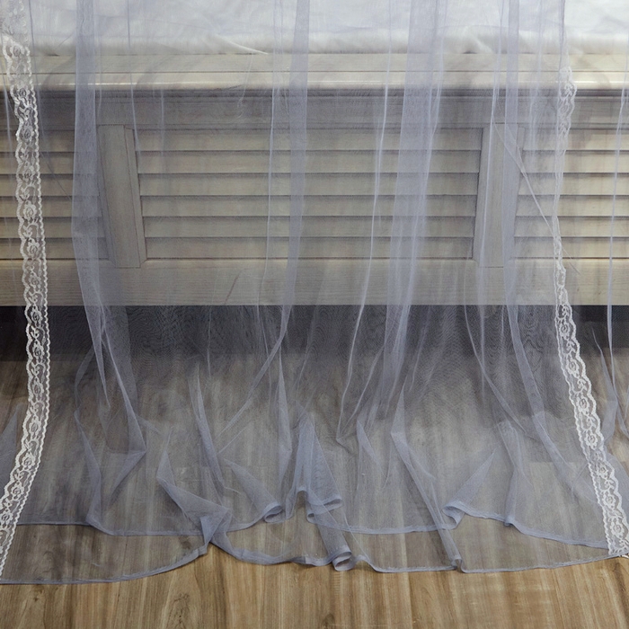 91家纺网 家纺一手货源 找家纺 舞夜盛世 2026新款三开门落地蚊帐宫廷风-华尔兹 华尔兹-灰色 22mm