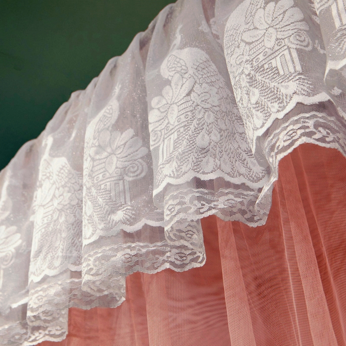 91家纺网 家纺一手货源 找家纺 舞夜盛世 2026新款三开门落地蚊帐宫廷风-华尔兹 华尔兹-玉色 22mm