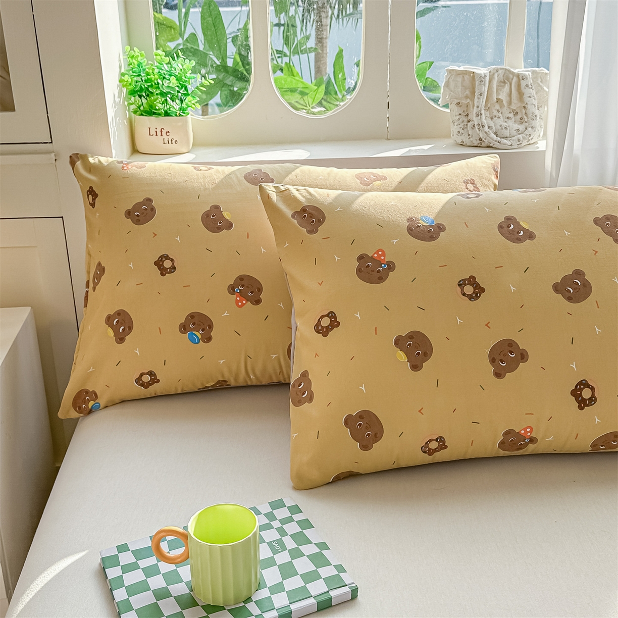 91家纺网 家纺一手货源 找家纺 招财星家纺 2026新款A类水洗棉皱绉纱夏被空调被印花夏凉被子被芯（带质检报告买家秀） 甜心小熊