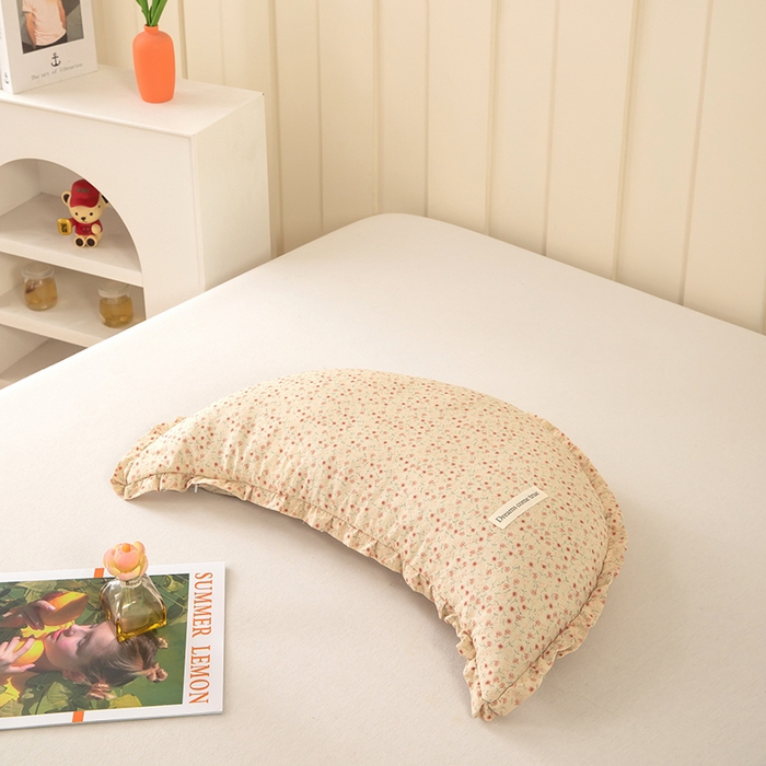 91家纺网 家纺一手货源 找家纺 （总）枕之坊 2026新款碎花月亮荞麦枕枕头枕芯