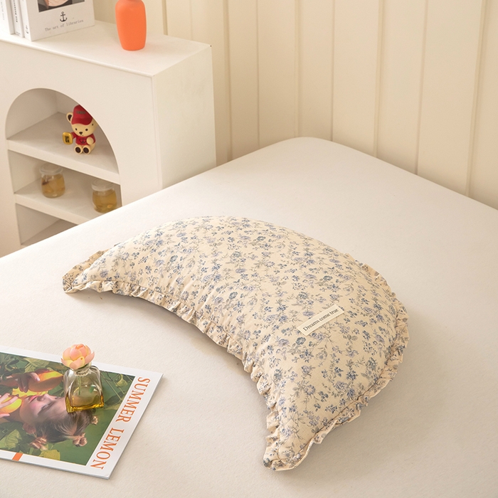 91家纺网 家纺一手货源 找家纺 （总）枕之坊 2026新款碎花月亮荞麦枕枕头枕芯