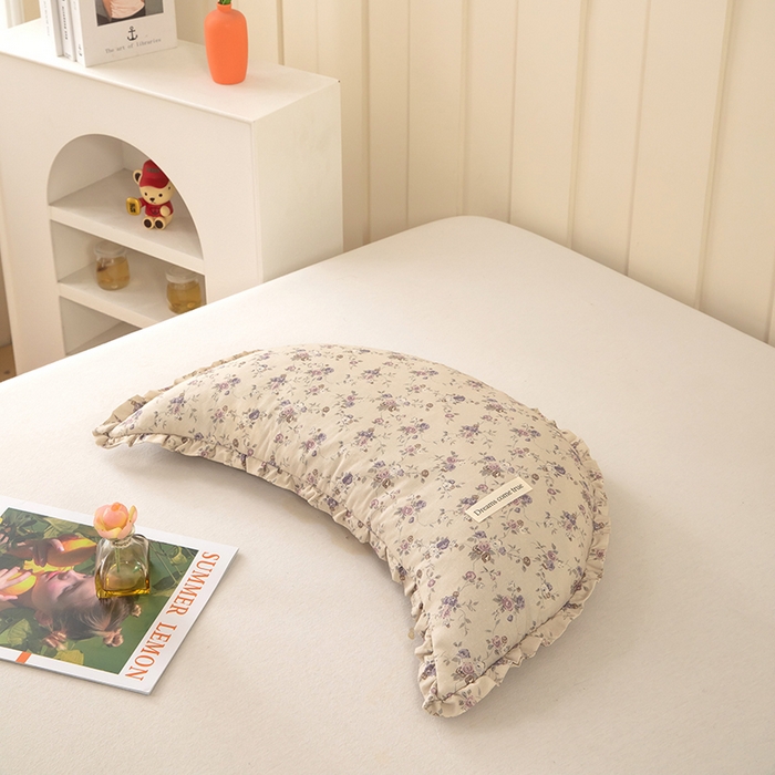 91家纺网 家纺一手货源 找家纺 （总）枕之坊 2026新款碎花月亮荞麦枕枕头枕芯