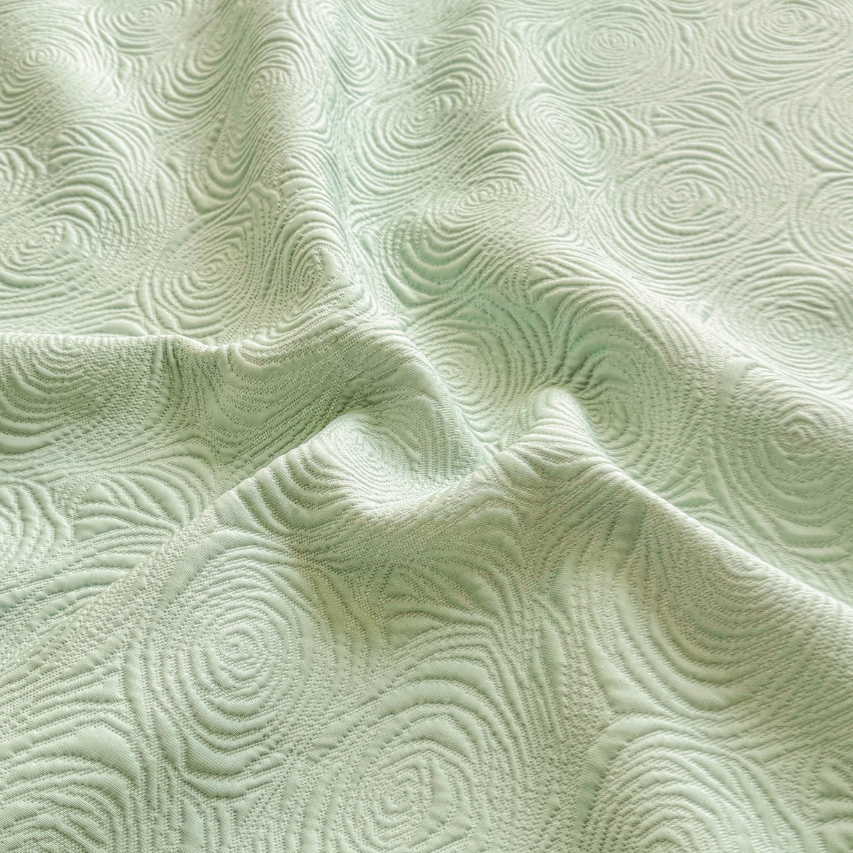 91家纺网 家纺一手货源 找家纺 （总）席都凉席工厂店 2026年款玫瑰提花凉感豆豆席云感亲肤可水洗夏凉软席床裙款-云柔玫瑰