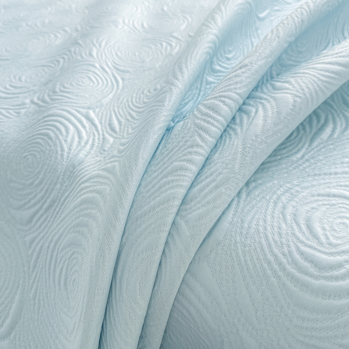 91家纺网 家纺一手货源 找家纺 席都凉席工厂店 2026年款玫瑰提花凉感豆豆席云感亲肤可水洗夏凉软席床裙款-云柔玫瑰 云柔玫瑰-湖水蓝床裙款