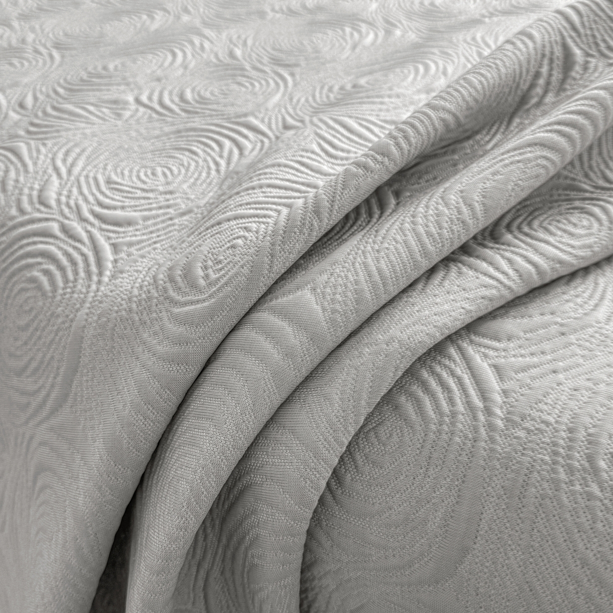 91家纺网 家纺一手货源 找家纺 席都凉席工厂店 2026年款玫瑰提花凉感豆豆席云感亲肤可水洗夏凉软席床裙款-云柔玫瑰 云柔玫瑰-云烟灰床裙款