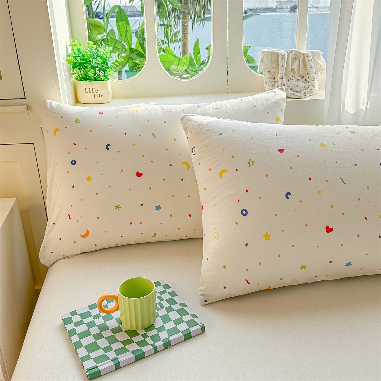 91家纺网 家纺一手货源 找家纺 招财星家纺 2026新款A类水洗棉皱绉纱夏被空调被印花夏凉被子被芯（带质检报告买家秀） 星彩奶糖