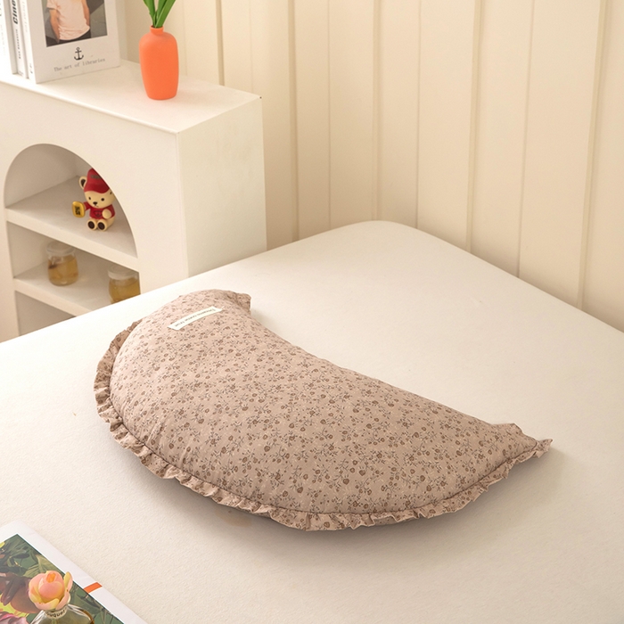 91家纺网 家纺一手货源 找家纺 枕之坊 2026新款碎花月亮荞麦枕枕头枕芯 碎花月亮-咖色