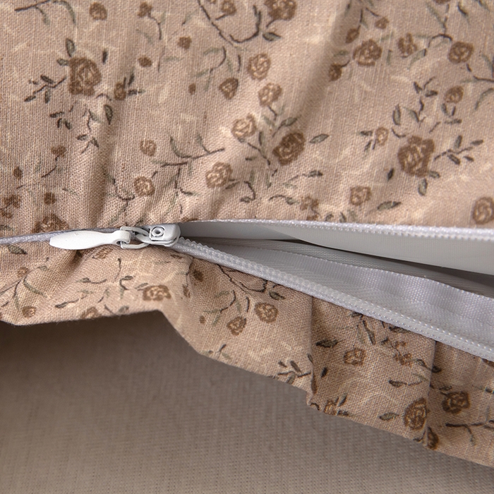 91家纺网 家纺一手货源 找家纺 枕之坊 2026新款碎花月亮荞麦枕枕头枕芯 碎花月亮-咖色