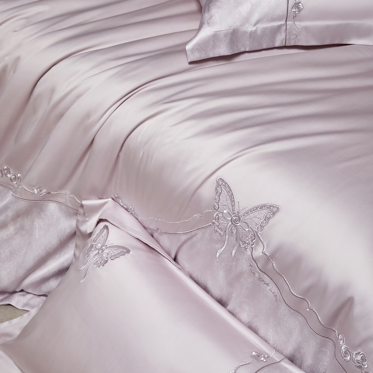 91家纺网 家纺一手货源 找家纺 蒂爵 2026新款天丝棉提花四件套 优雅紫