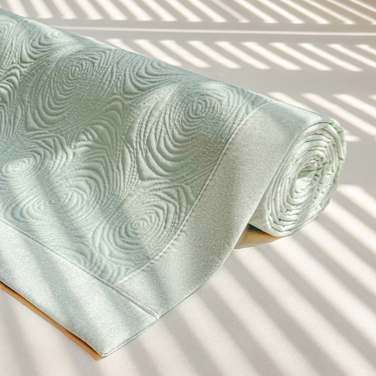 91家纺网 家纺一手货源 找家纺 （总）席都凉席工厂店 2026年款玫瑰提花凉感豆豆席云感亲肤可水洗夏凉软席直角款-云柔玫瑰