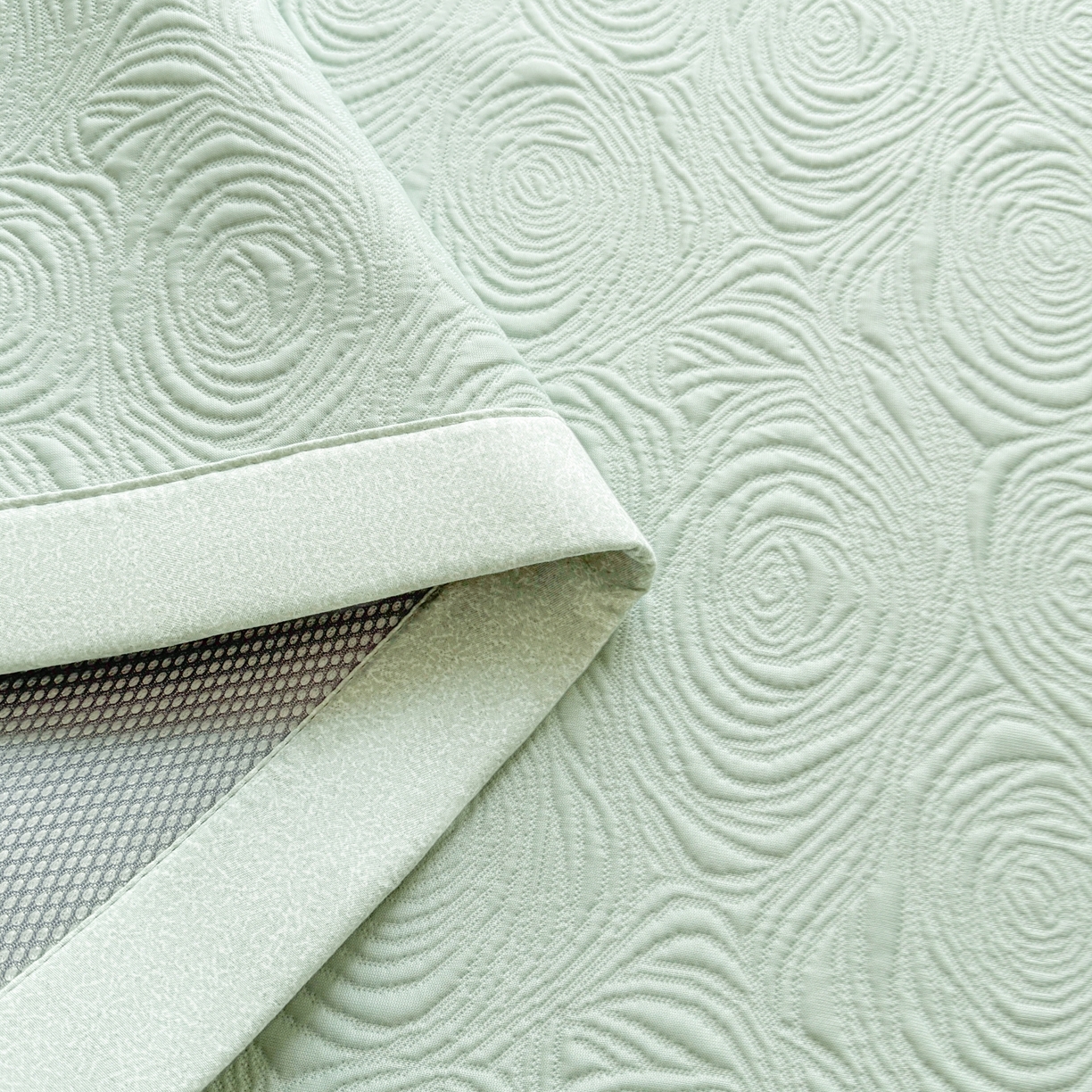 91家纺网 家纺一手货源 找家纺 （总）席都凉席工厂店 2026年款玫瑰提花凉感豆豆席云感亲肤可水洗夏凉软席直角款-云柔玫瑰