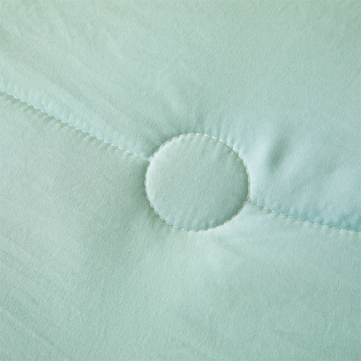 91家纺网 家纺一手货源 找家纺 罗布斯 2026新款简约纯色风水洗棉双拼夏被新疆棉花被夏凉被空调被(买家秀加微） 青果绿拼灰