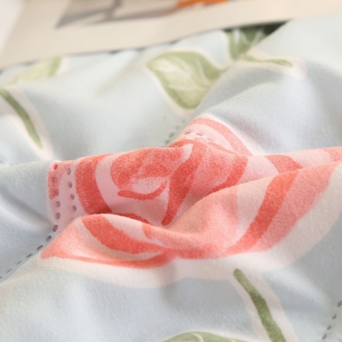 91家纺网 家纺一手货源 找家纺 悦织湾家纺 2026新款超声波夏凉被印花水洗棉夏被供货批发赠品礼品被便宜夏被 花丛兔