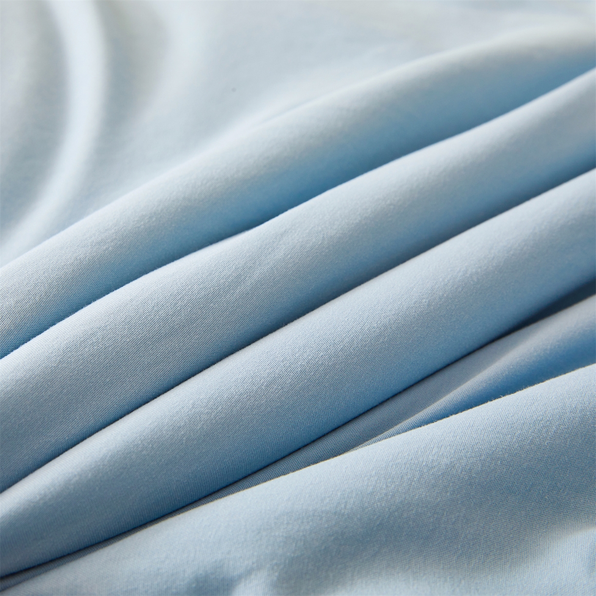 91家纺网 家纺一手货源 找家纺 罗布斯 2026新款简约纯色风水洗棉双拼夏被新疆棉花被夏凉被空调被(买家秀加微） 天空蓝