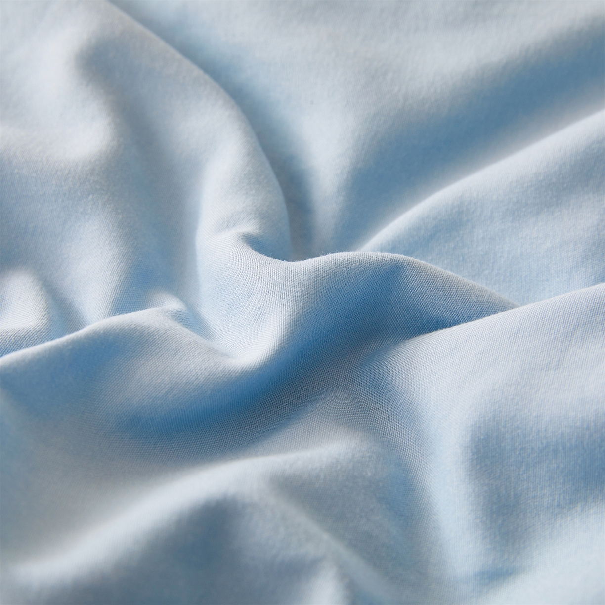 91家纺网 家纺一手货源 找家纺 罗布斯 2026新款简约纯色风水洗棉双拼夏被新疆棉花被夏凉被空调被(买家秀加微） 天空蓝