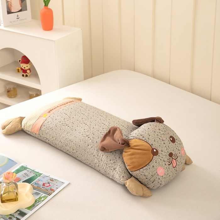 枕之坊 2026新款趴趴狗荞麦枕枕头枕芯 趴趴狗-灰色