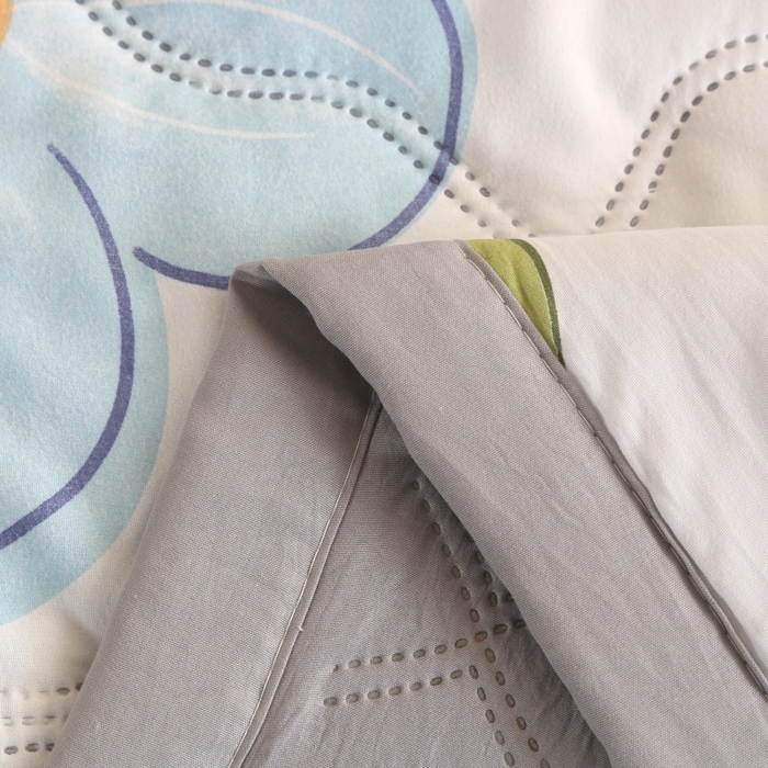 91家纺网 家纺一手货源 找家纺 悦织湾家纺 2026新款超声波夏凉被印花水洗棉夏被供货批发赠品礼品被便宜夏被 甜美花香