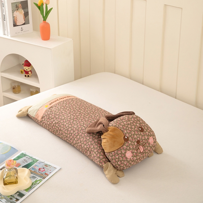 枕之坊 2026新款趴趴狗荞麦枕枕头枕芯 趴趴狗-咖色