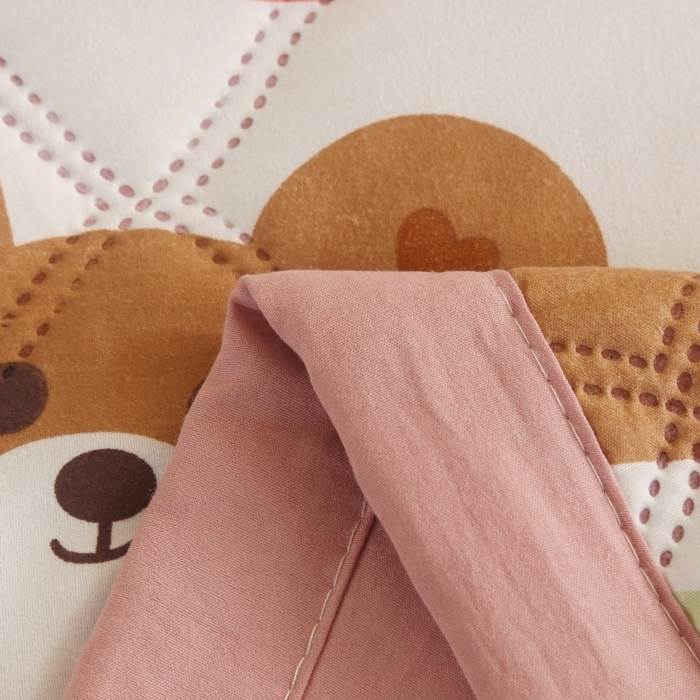 91家纺网 家纺一手货源 找家纺 悦织湾家纺 2026新款超声波夏凉被印花水洗棉夏被供货批发赠品礼品被便宜夏被 熊熊乐园