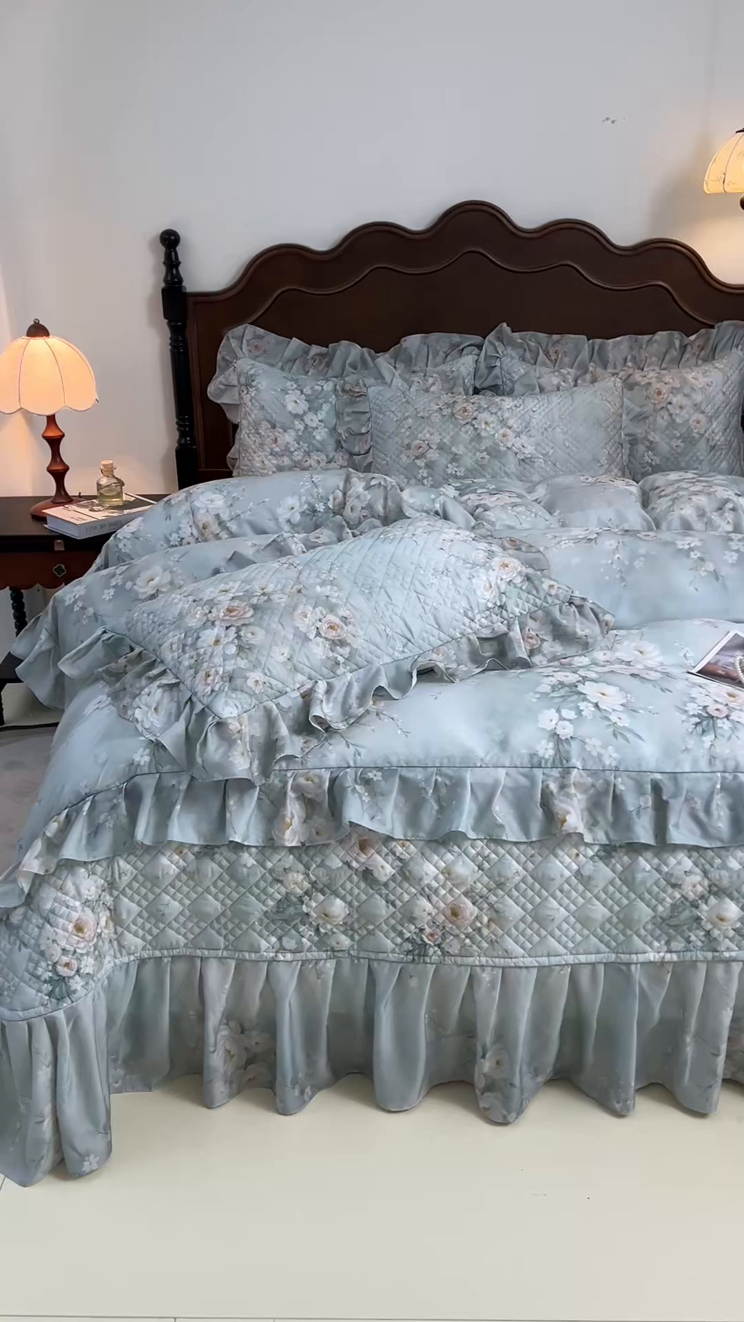 91家纺网 家纺一手货源 找家纺 （总）宜凡 2026新款莱赛尔夹棉床盖单件床盖三件套