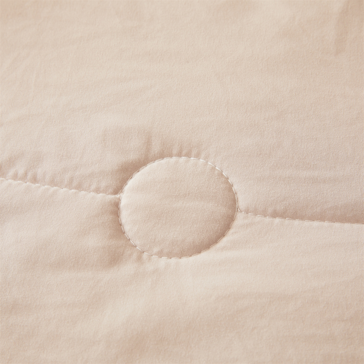 91家纺网 家纺一手货源 找家纺 罗布斯 2026新款简约纯色风水洗棉双拼夏被新疆棉花被夏凉被空调被(买家秀加微） 香槟咖拼灰