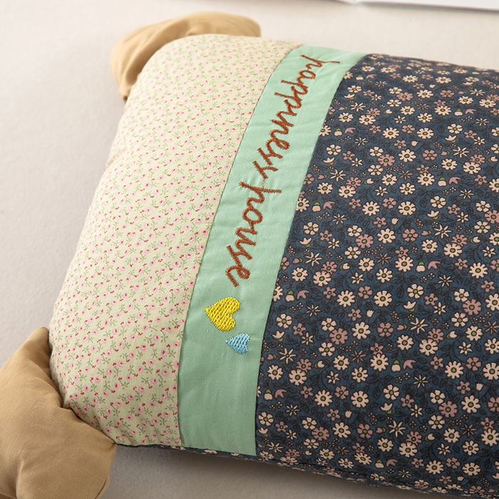 91家纺网 家纺一手货源 找家纺 枕之坊 2026新款趴趴狗荞麦枕枕头枕芯 趴趴狗-深蓝色