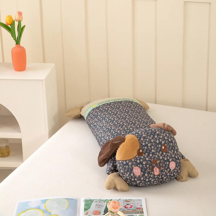 91家纺网 家纺一手货源 找家纺 枕之坊 2026新款趴趴狗荞麦枕枕头枕芯 趴趴狗-深蓝色