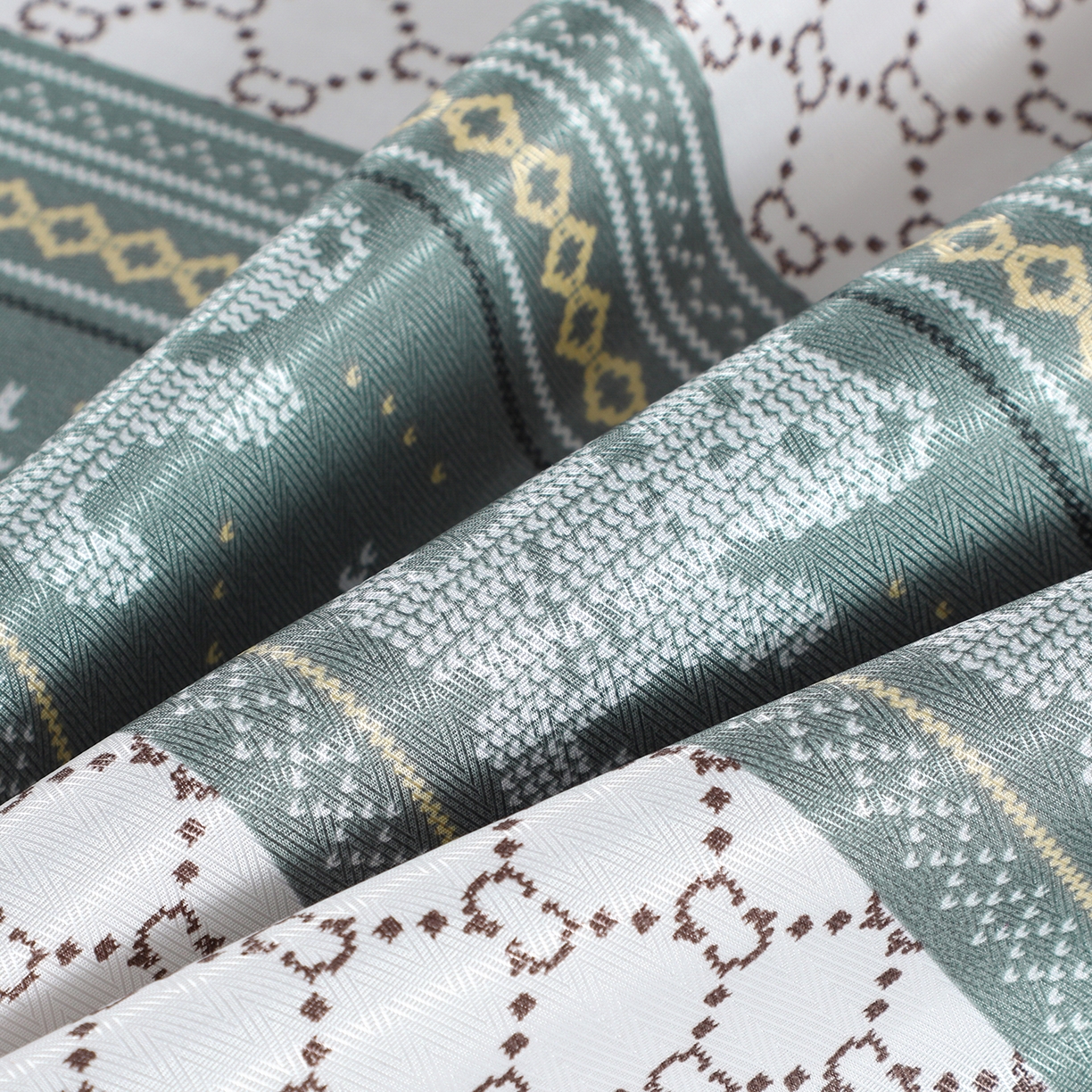 91家纺网 家纺一手货源 找家纺 悦织湾家纺 2026新款印花冰丝席三件套斜纹加厚冰丝凉席套件可机洗可折叠夏凉席子 贵族风范