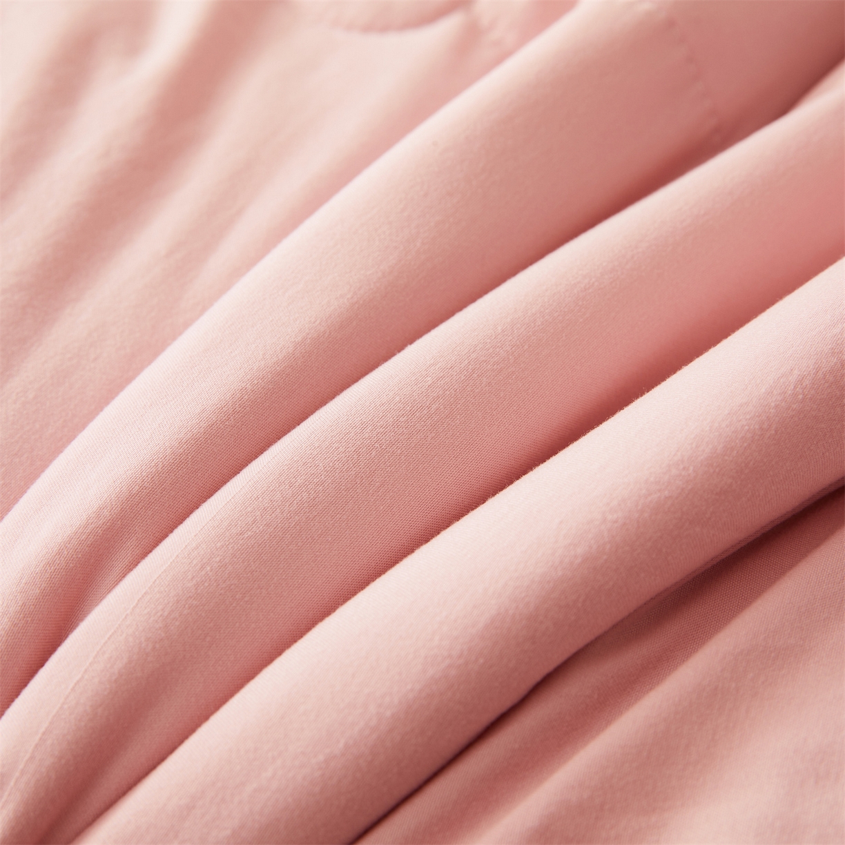 91家纺网 家纺一手货源 找家纺 罗布斯 2026新款简约纯色风水洗棉双拼夏被新疆棉花被夏凉被空调被(买家秀加微） 樱花粉