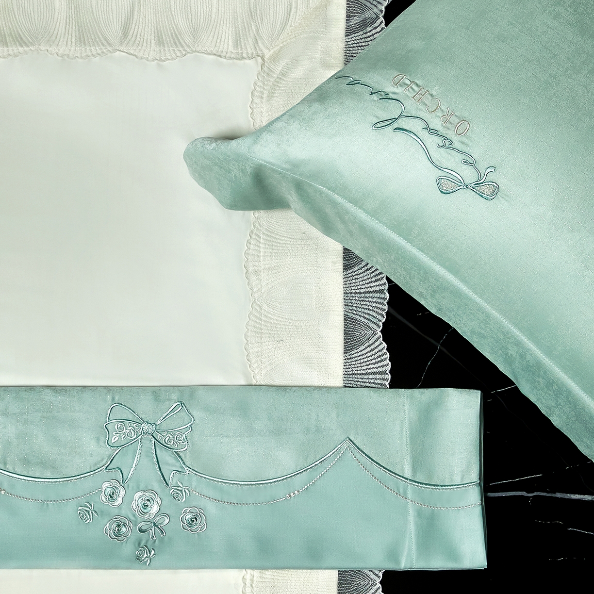 91家纺网 家纺一手货源 找家纺 蒂爵 2026新款天丝棉提花四件套 柔光兰