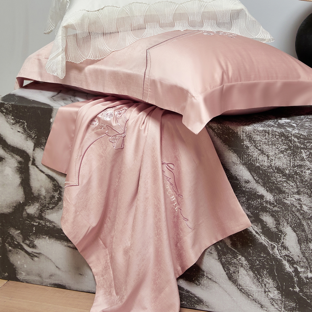 91家纺网 家纺一手货源 找家纺 （总）蒂爵 2026新款天丝棉提花四件套 赛琳娜系列