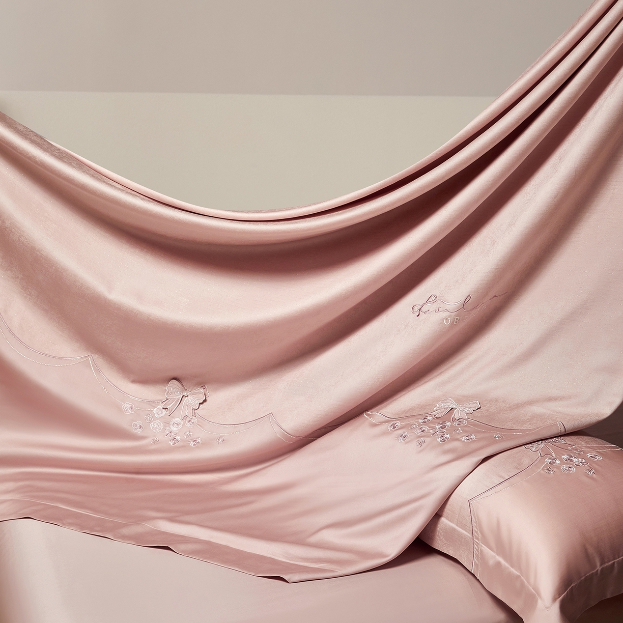 91家纺网 家纺一手货源 找家纺 （总）蒂爵 2026新款天丝棉提花四件套 赛琳娜系列