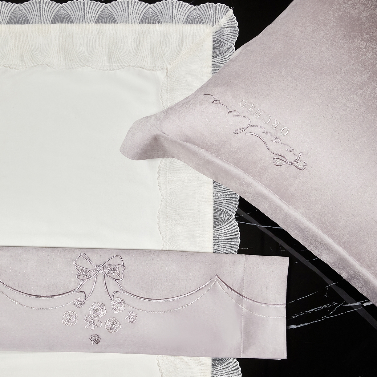 91家纺网 家纺一手货源 找家纺 蒂爵 2026新款天丝棉提花四件套 时尚灰