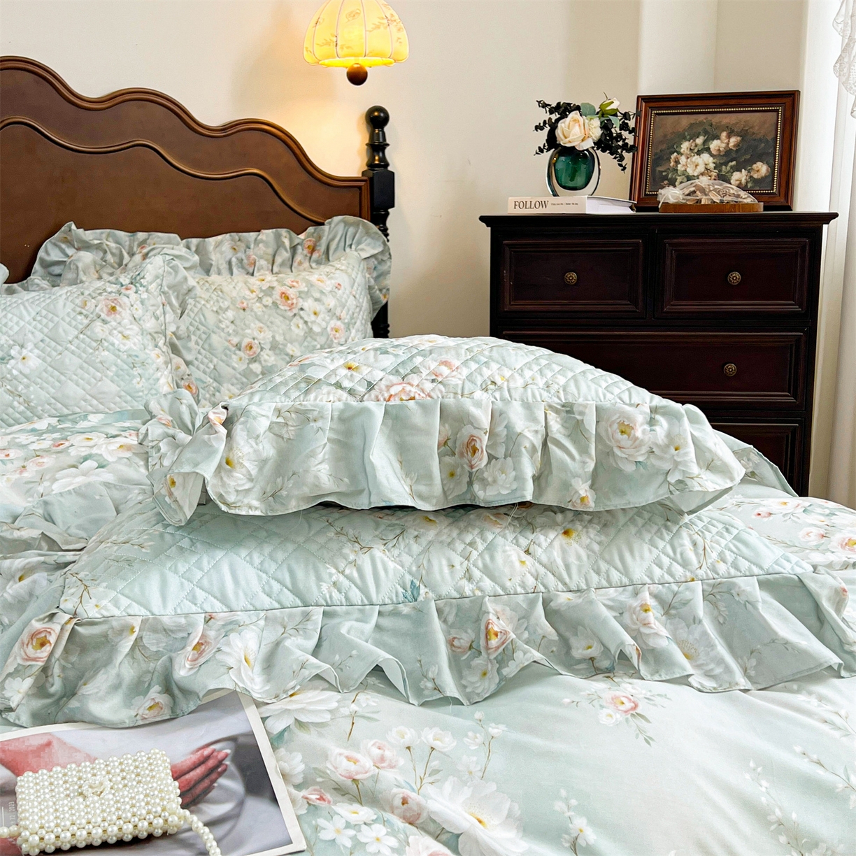 91家纺网 家纺一手货源 找家纺 （总）宜凡 2026新款莱赛尔夹棉床盖四件套单被套