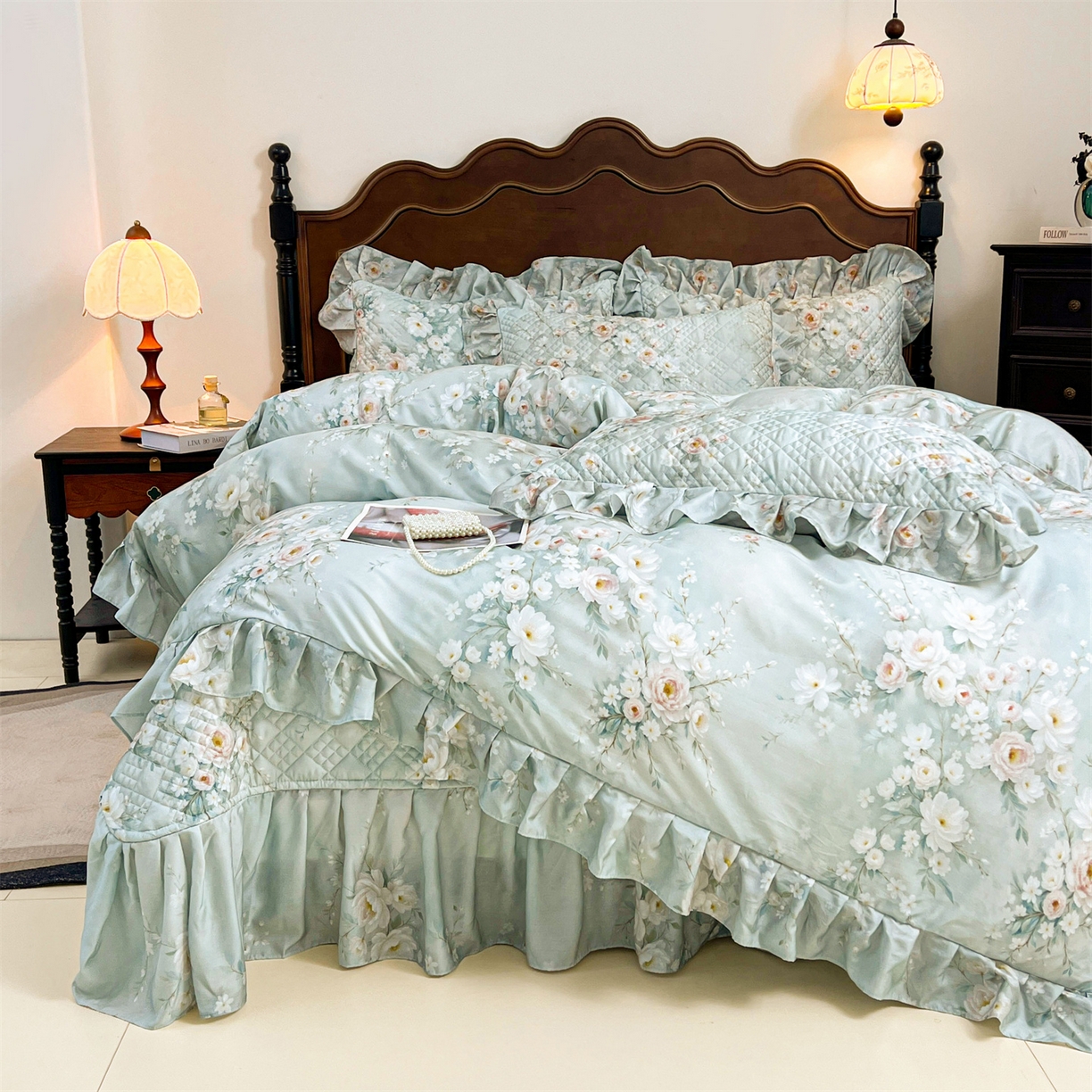 91家纺网 家纺一手货源 找家纺 （总）宜凡 2026新款莱赛尔夹棉床盖四件套单被套