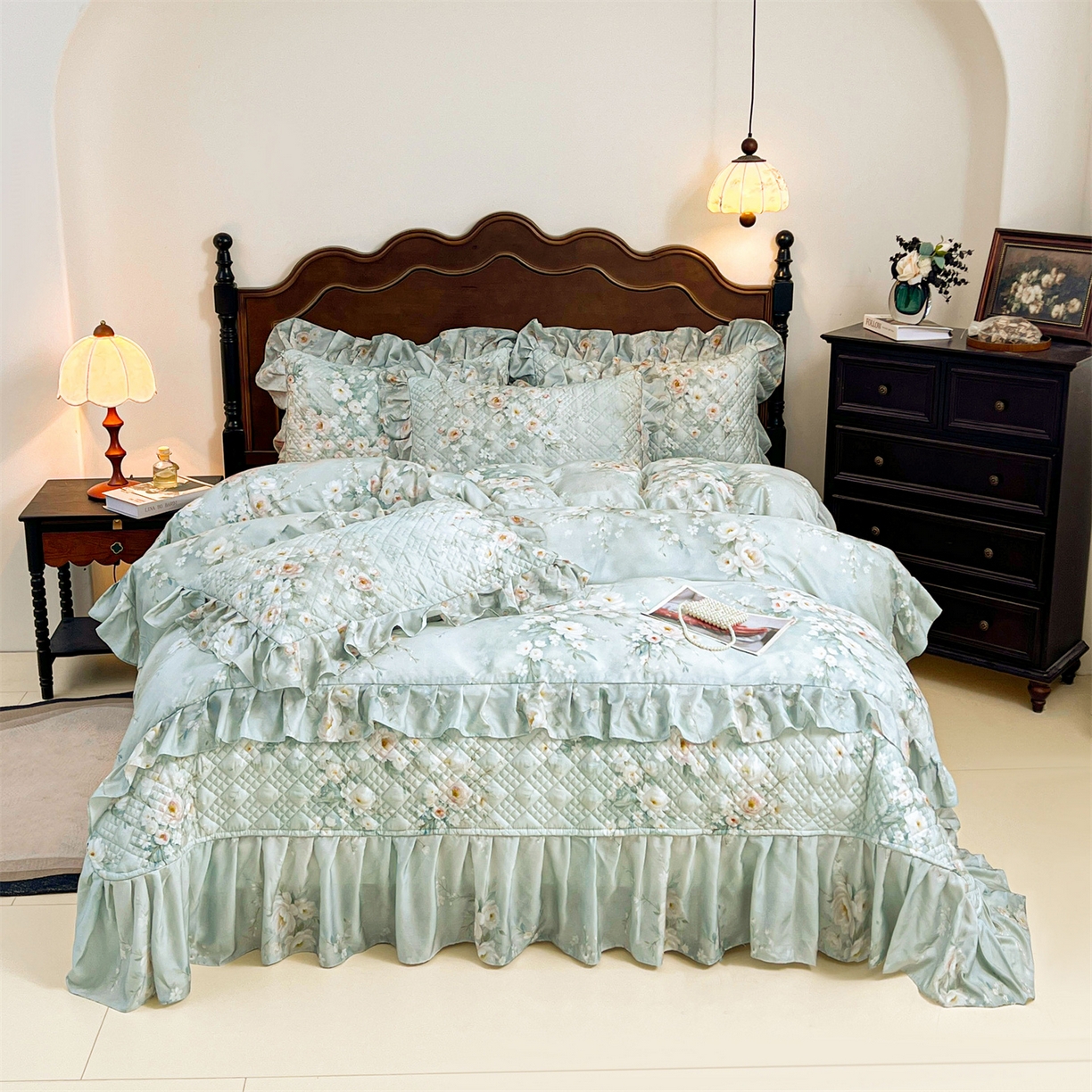 91家纺网 家纺一手货源 找家纺 （总）宜凡 2026新款莱赛尔夹棉床盖四件套单被套