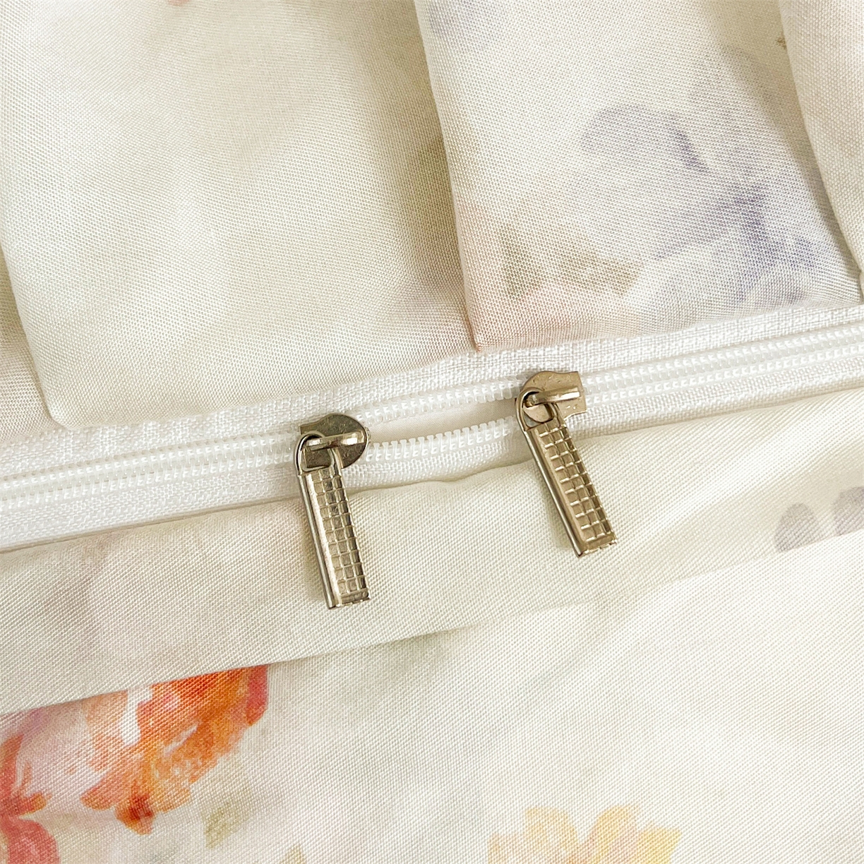 91家纺网 家纺一手货源 找家纺 宜凡 2026新款莱赛尔夹棉床盖四件套单被套 海棠听风