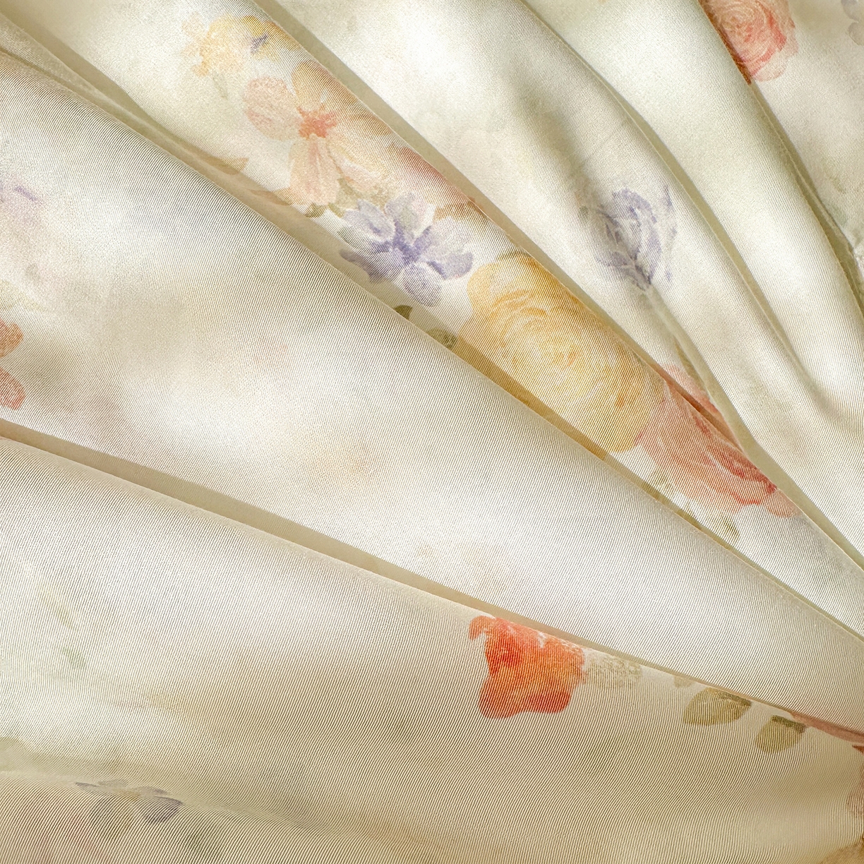 91家纺网 家纺一手货源 找家纺 宜凡 2026新款莱赛尔数码印花夹棉床盖夏被四件套 海棠听风