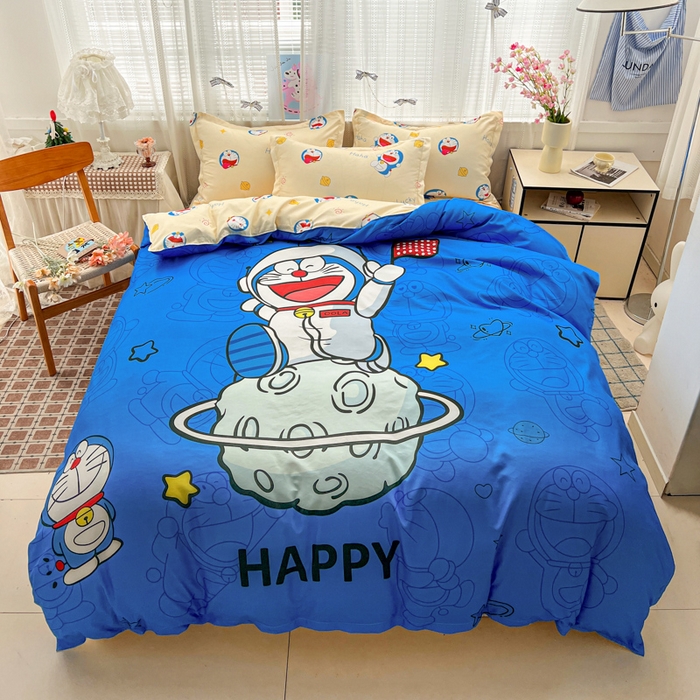 91家纺网 家纺一手货源 找家纺 （总）KT猫直营店 2026新款卡通斜纹磨毛大版四件套