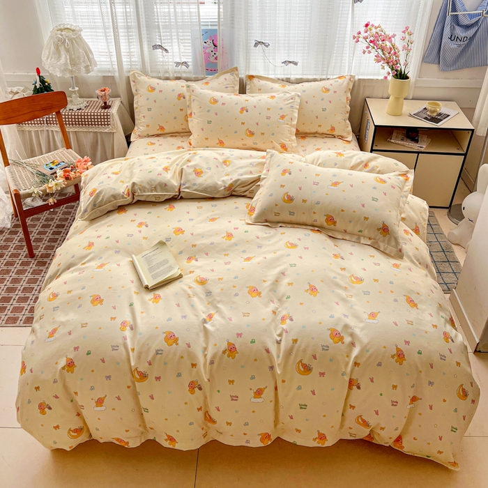 91家纺网 家纺一手货源 找家纺 （总）KT猫直营店 2026新款卡通斜纹磨毛大版四件套