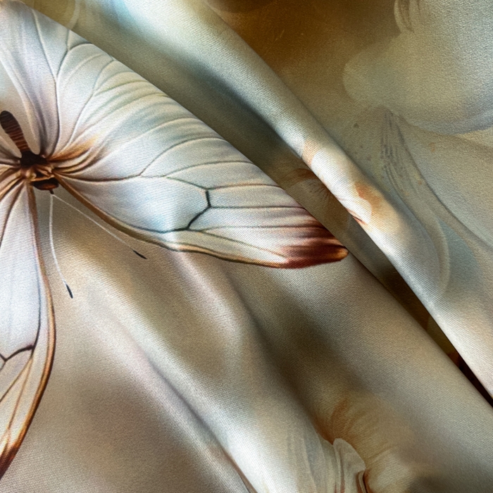 91家纺网 家纺一手货源 找家纺 金牛座家纺 2026新款高克重细斜纹丝柔质感亲肤数码印花宽边四件套-庄生晓梦 庄生晓梦-橄榄绿