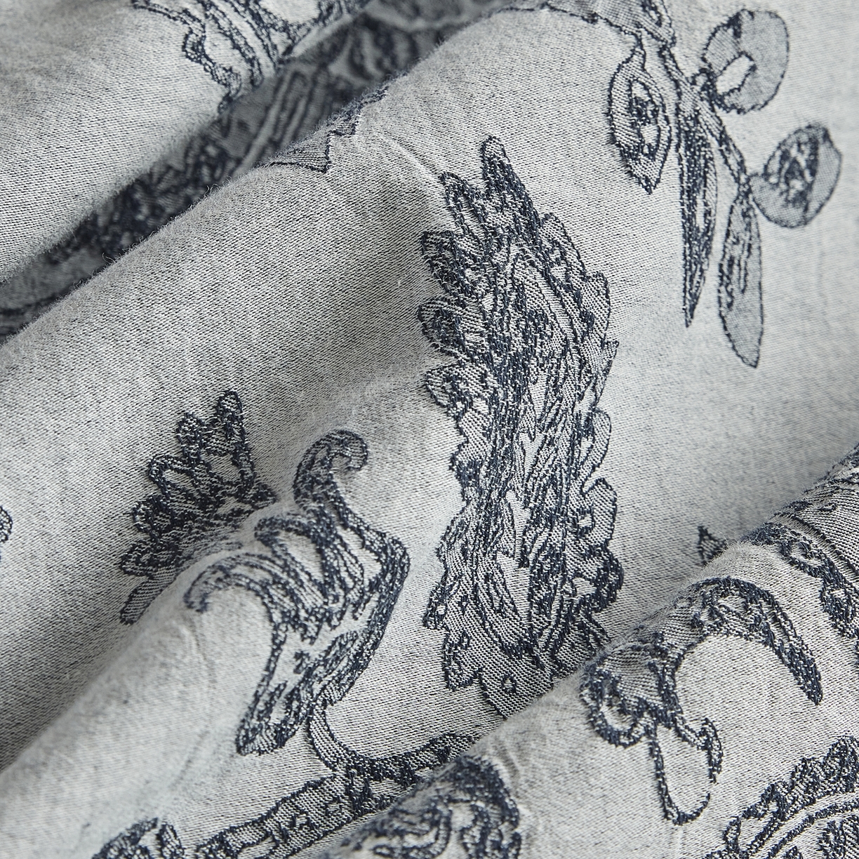 91家纺网 家纺一手货源 找家纺 风向标家纺 2026新款厚织提花麻感水洗全棉四件套-风格一 奈予-藏麻