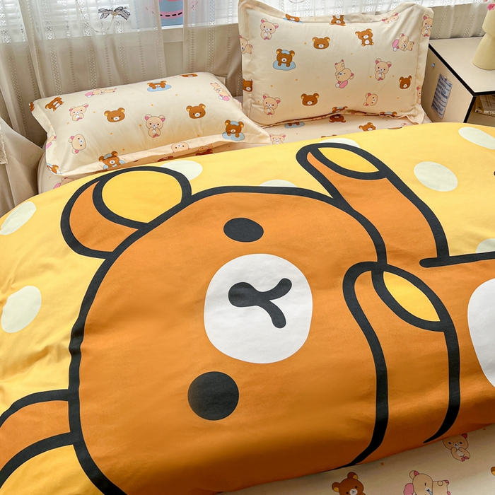 91家纺网 家纺一手货源 找家纺 （总）KT猫直营店 2026新款卡通斜纹磨毛大版四件套