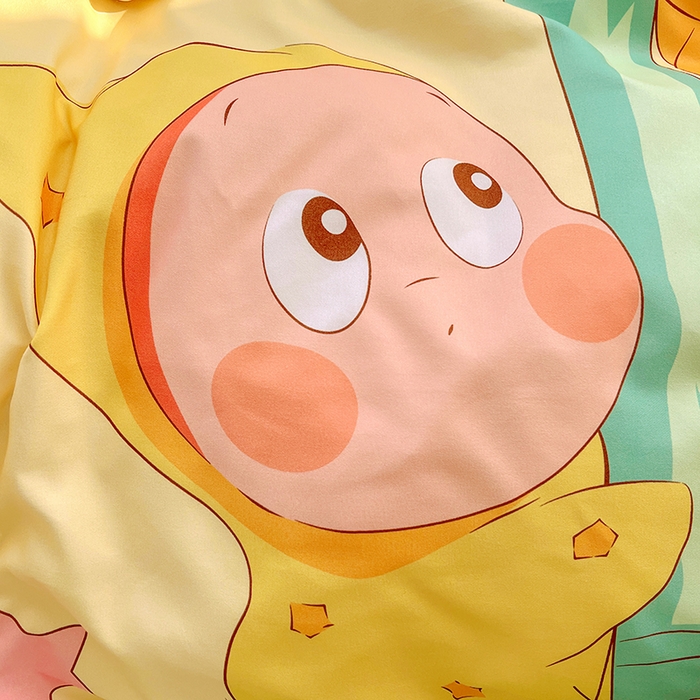 91家纺网 家纺一手货源 找家纺 KT猫直营店 2026新款卡通斜纹磨毛大版四件套 星芽芽