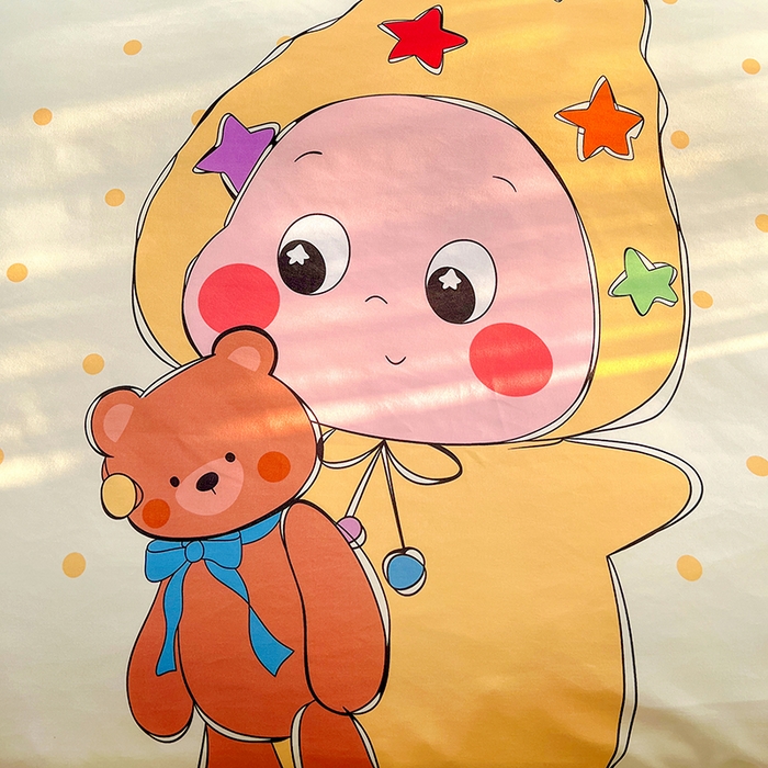 91家纺网 家纺一手货源 找家纺 KT猫直营店 2026新款卡通斜纹磨毛大版四件套 星仔面包铺