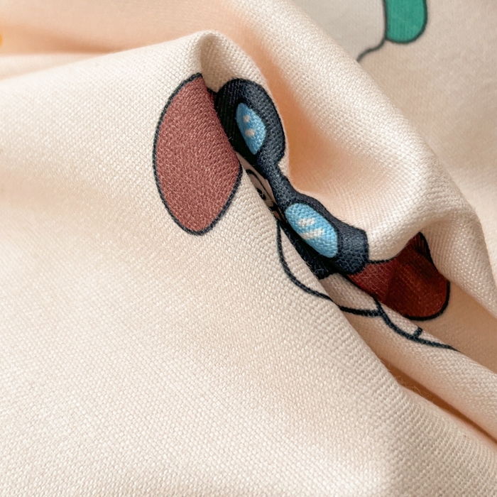 91家纺网 家纺一手货源 找家纺 KT猫直营店 2026新款卡通斜纹磨毛大版四件套 眼镜狗