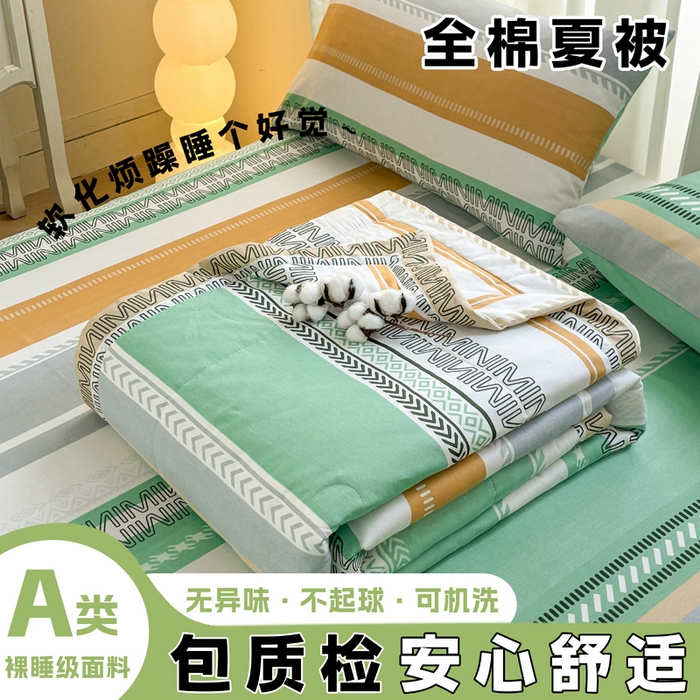 91家纺网 家纺一手货源 找家纺 （总）红日子纺织品 2026新款全棉印花夏被夏凉被空调被